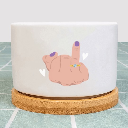 Bride And Groom Wedding Day Marriage Just Married Plant Pots