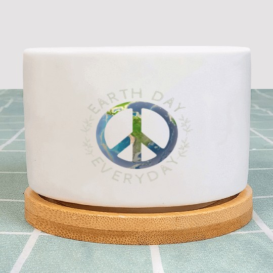 Earth Day Everyday World Global Peace On Earth Plant Pots