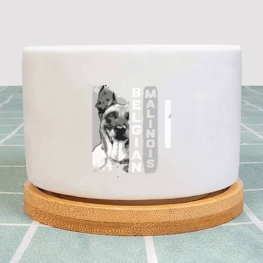 Belgian Malinois T Dog Plant Pots
