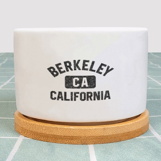 Berkeley Ca California Gym Style Gray W Distress Plant Pots