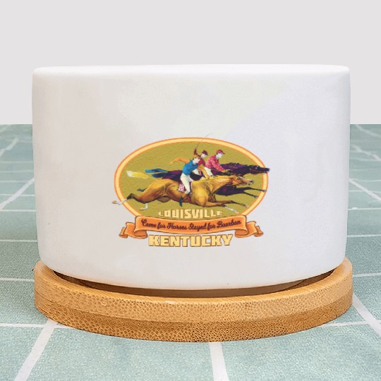 Louisville Kentucky Horse Racing Bourbon Derby Plant Pots