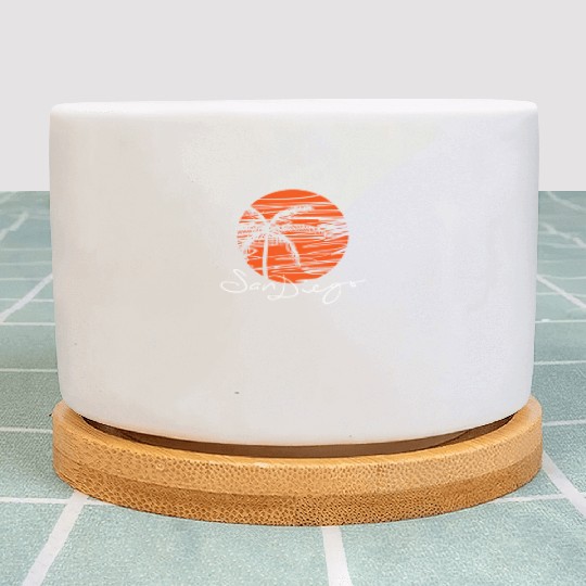 Creative San Diego Travel Vacation- Sunset - Palm Plant Pots