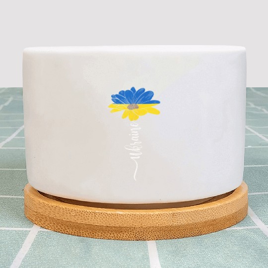 Ukraine Flag Sunflower Ukrainian Support Ukraine Plant Pots