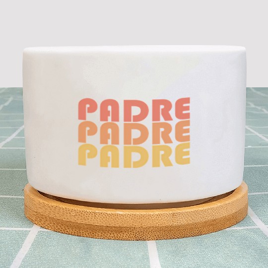 Padre Typography 1970S Plant Pots