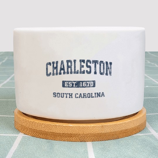 Charleston South Carolina Sc Athletic Sports Plant Pots