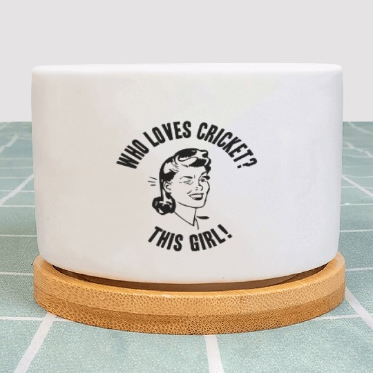 Who Loves Cricket This Sport Novelty Plant Pots