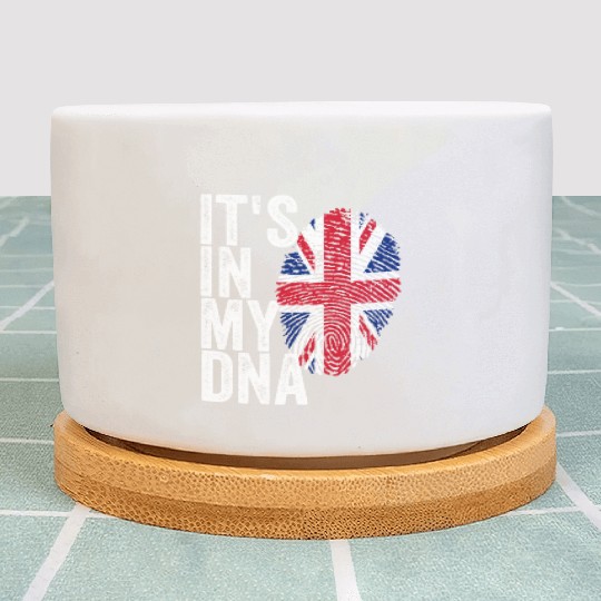 It'S In My Dna Uk Union Jack England Flag Eu Plant Pots