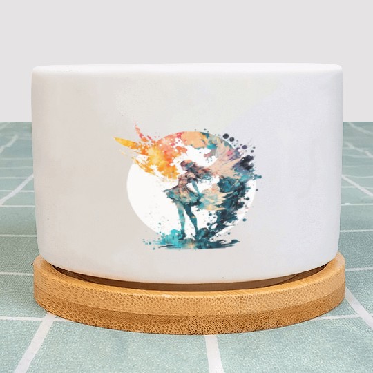 Watercolor Fairy Art Fairycore Grunge Pastel Goth Plant Pots