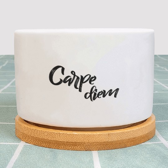 Carpe Diem Seize The Day Yoga Plant Pots