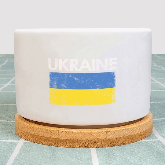 Ukraine Ukrainian Flag Pride Plant Pots