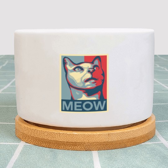 Cat - 'MEOW' Plant Pots