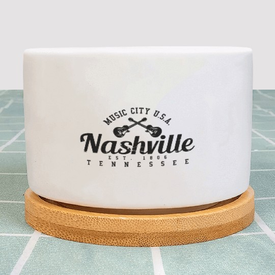 hville - Country Music City Guitar Plant Pots