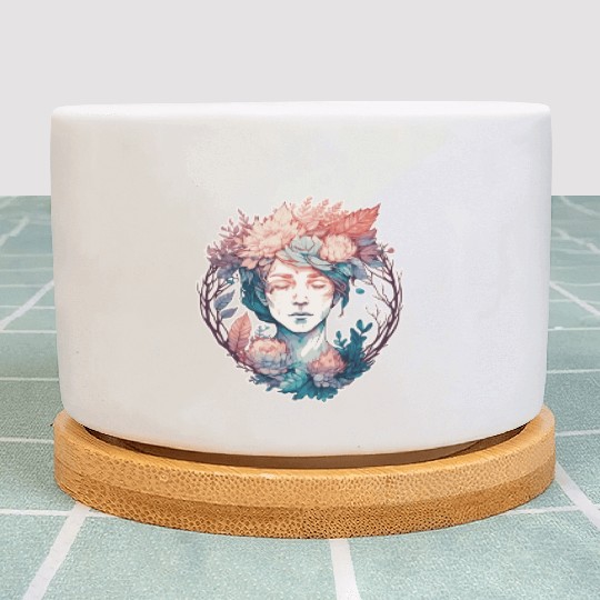 Spring Flower Crown Girl Cottagecore Fairy Aesthet Plant Pots