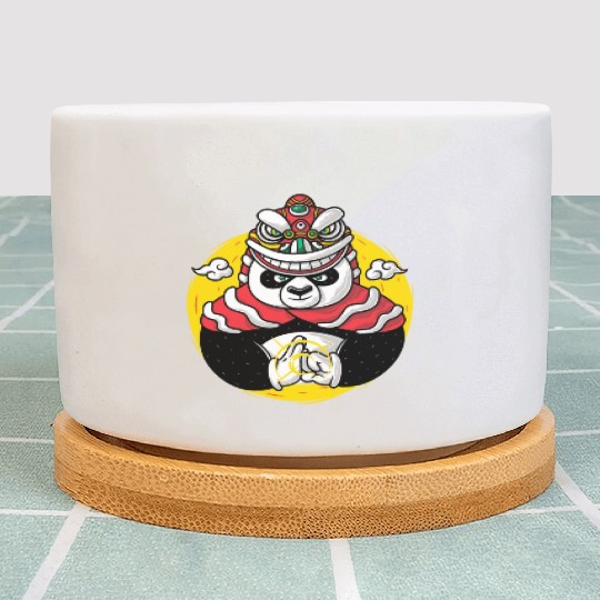 Lion Dance Panda Plant Pots