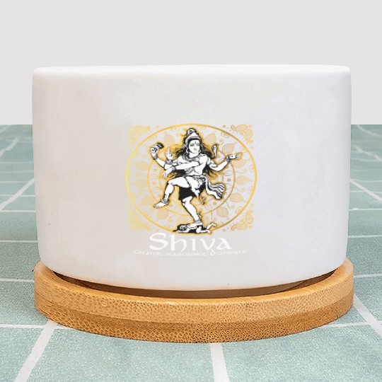 Shiva 'Creator Maintainer Destroyer' Hindu Gods Plant Pots