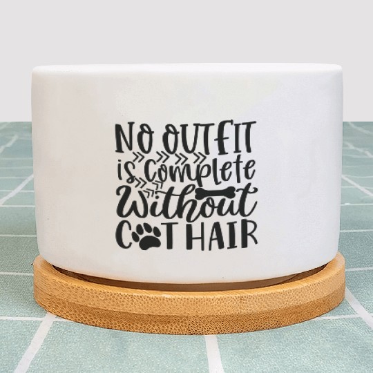 No Outfit Is Complete Without Dog Hair Dog Lover Plant Pots