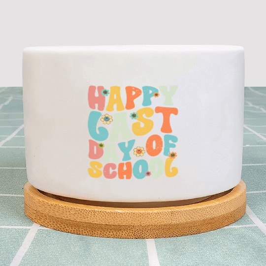 Groovy Happy Last Day of School Teacher Student Plant Pots