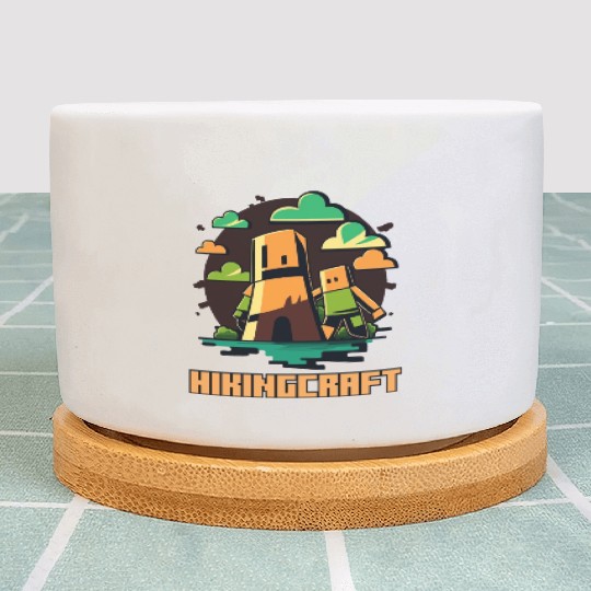 Square People Nature Hiking Plant Pots