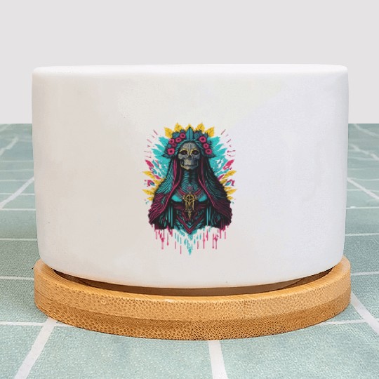 Santa Muerte de Guadalupe Plant Pots