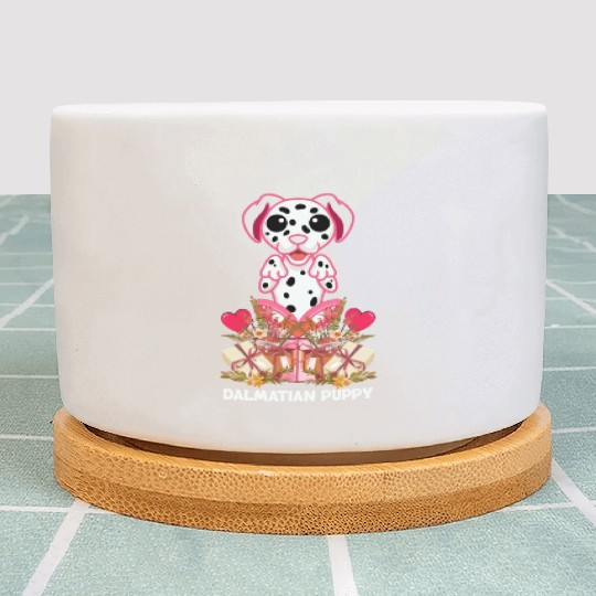 Dalmatian funny birthday Plant Pots