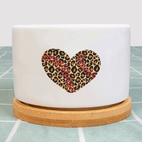 Baseball Leopard Heart Plant Pots Cute Mom Dad Men Women
