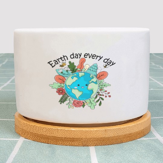 Earth Day Every Day Save The Planet Nature Lovers Plant Pots