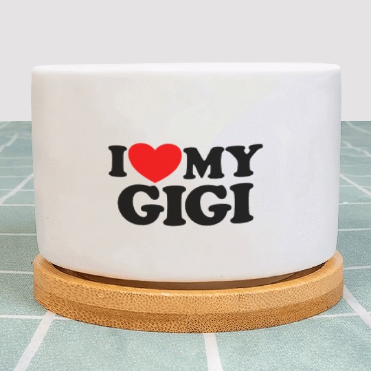 I Love My Gigi Red Heart Grandkids I Love My Gigi Plant Pots