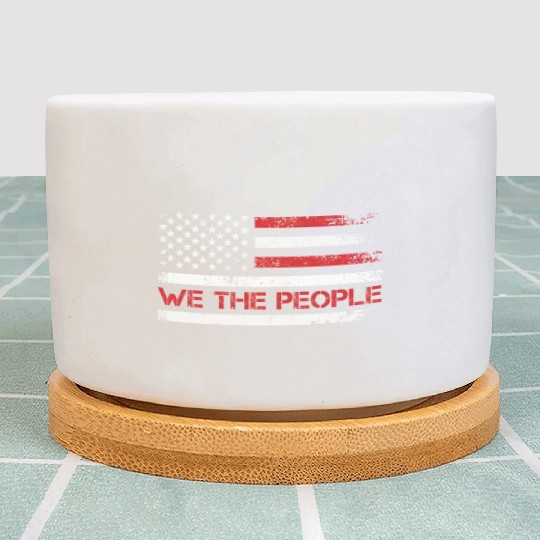We the people 1776 Independence Day US Patriots Plant Pots