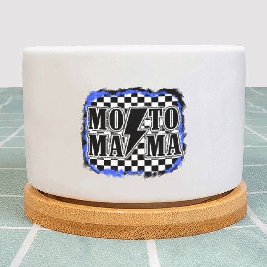 Moto Mama Motocross Racing Dirt Bike Mom Son Race Plant Pots