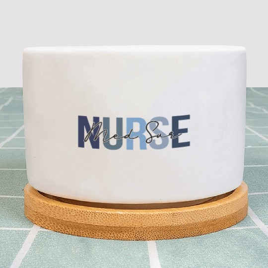 Retro Medical-Surgical Nurse Print For Nursing Stu Plant Pots