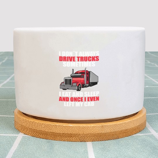 Truck Driver Truc Plant Pots