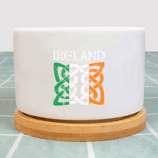 St Patric Day Celtic Knot Ireland Plant Pots