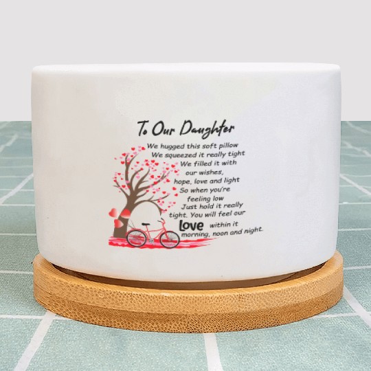 Bommex Daughter Gifts from Mom Dad Throw Pillow Plant Pots
