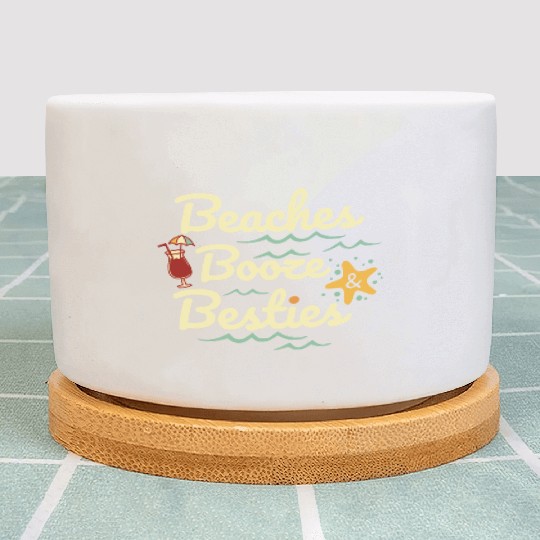 Beaches booze besties Plant Pots