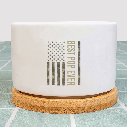 Best Pop Ever Us American Flag Camo For Fathers Plant Pots