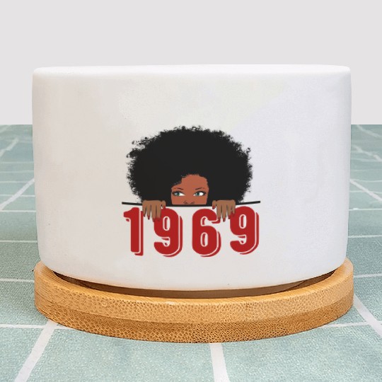 Black Queen Born In 1969 50Th Awesome Plant Pots