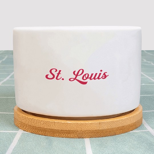 St Louis 1970S Wordmark Script Plant Pots