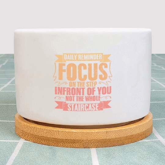 Daily Reminder Vintage Retro Affirmation A Plant Pots