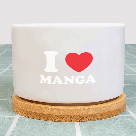 Manga Fan Of Japanese Animation Comics Heart Manga Plant Pots