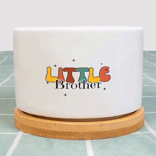 little brother,Newborn Gift Bodysuit,baby boy gift Plant Pots