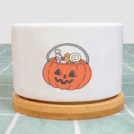 Trick Or Treat Halloween Jack O Lantern Plant Pots