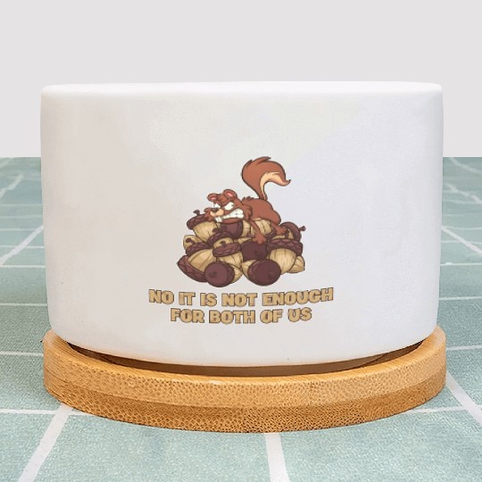 No It's Not Enough For Both Of Us Japanese Fox Plant Pots