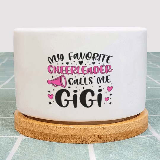 Proud Cheer Gigi Grandma Of A Cheerleader Gigi Plant Pots