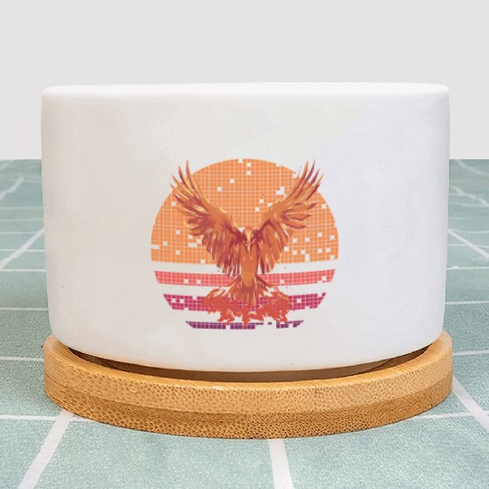 Firebird Fantasy Fire Phoenix Rise From Ashes Plant Pots