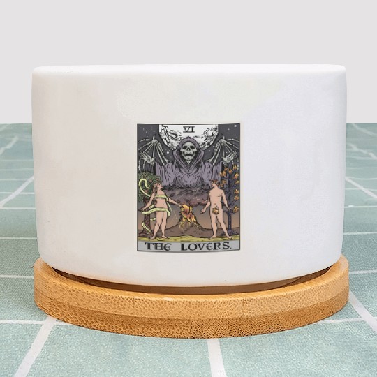 The Tarot Card Halloween Grim Reaper Gothic Horror Plant Pots
