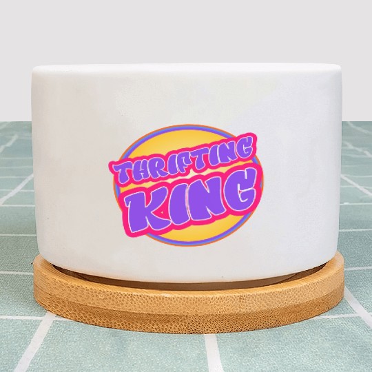 Thrifting King purple yellow Plant Pots