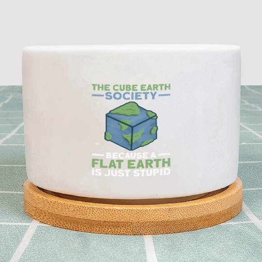 The Cube Earth Society Earth Planet Space Lover Plant Pots