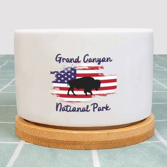 grand canyon national park buffalo Plant Pots gifts