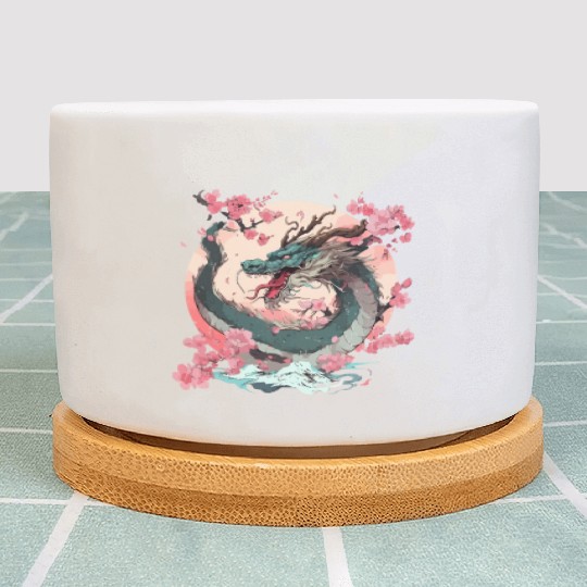 Japanese Dragon Cool Fantasy Chinese Asian Dragon Plant Pots