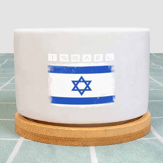 Israel Flag Star Of David Israel Plant Pots